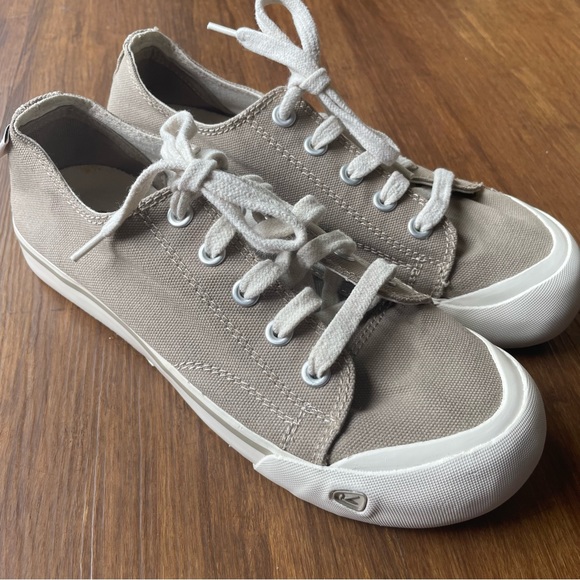 Keen Shoes - SOLD Keen Shoes Womens 8.5 Coronado III Tan Gray Casual Canvas Sneakers Laces